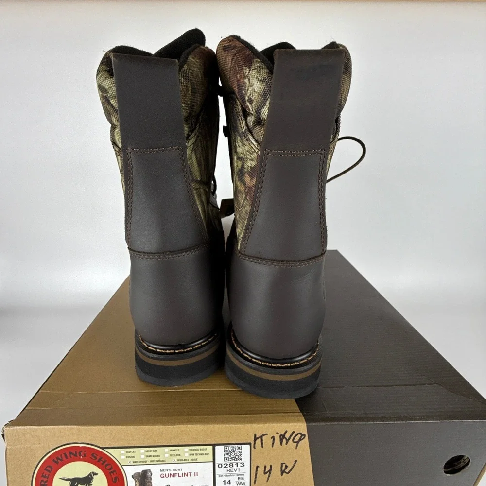 Irish Setter Gunflint II 2813 Mens Hunting Boots 1000g‎ Insulated 14 EE Camo